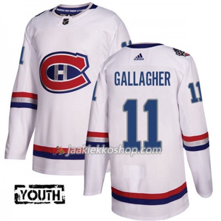 Lapsille NHL Montreal Canadiens Pelipaita Brendan Gallagher 11 Adidas 2017-2018 Valkoinen 100 Classic Authentic Lapsille NHL Montreal Canadiens Pelipaita Brendan Gallagher 11 Adidas 2017-2018 Valkoinen 100 Classic Authentic